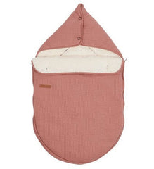 Babyschalen-Fußsack Pure Pink Blush für Maxi-Cosi und viele Babyschalen der Gruppe 0+ mit kuscheligem Teddyfutter und hochwertigem Baumwollmix. Warmer Winterfußsack für Babys mit hohem Komfort unterwegs.