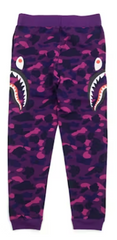 BAPE Color Camo Side Shark Slim Sweatpant Purple (WORN)