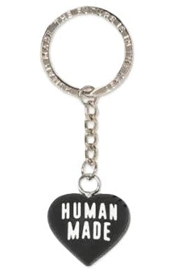 Human Made Rubber Heart Keychain Black