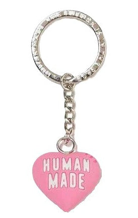 Human Made Rubber Heart Keychain Pink