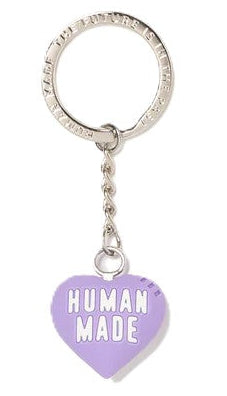 Human Made Rubber Heart Keychain Purple