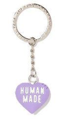 Human Made Rubber Heart Keychain Purple