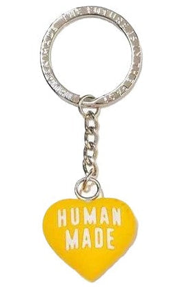 Human Made Rubber Heart Keychain Yellow