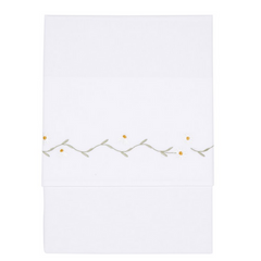 Kinderbettlaken Daisy bestickt 110 x 140 cm | Little Dutch