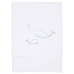 Kinderbettlaken Ocean Mint bestickt | Little Dutch