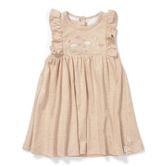 Kleid ärmellos Beige gr. 74 | Little Dutch