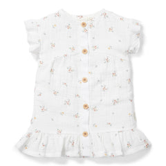 Kleid kurzarm White Meadows | Little Dutch