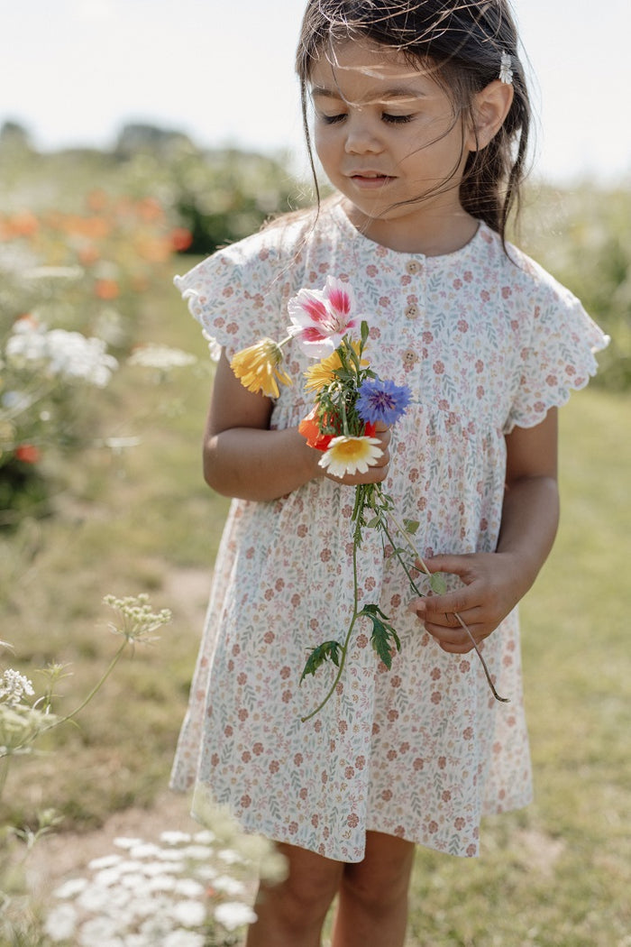 Produktansicht 1: Kurzarm Kleid in Creme für Babys und Kinder