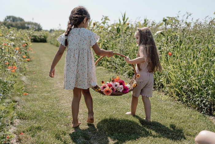 Produktansicht 5: Kurzarm Kleid in Creme für Babys und Kinder