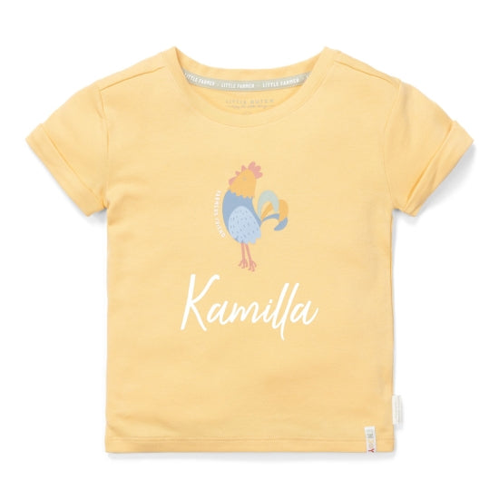 Little Dutch Kurzarm-T-Shirt Sunny Yellow aus Bio-Baumwolle für Babys und Kinder