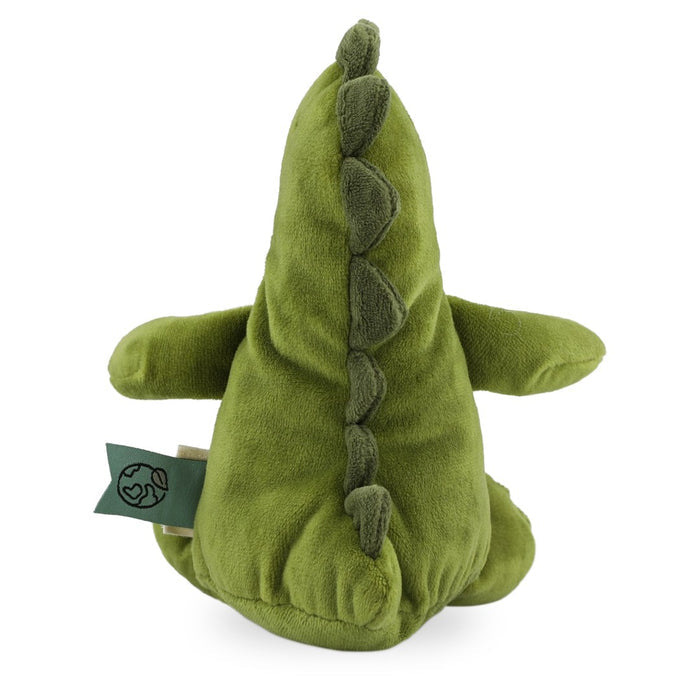 Trixie Baby Kuscheltier Herr Dino – Detailansicht des weichen Stofftiers für Babys und kleine Dino-Fans