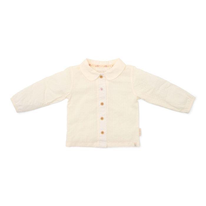 Cremeweiße Langarm-Bluse Fairy Garden von Little Dutch für Babys und Kinder