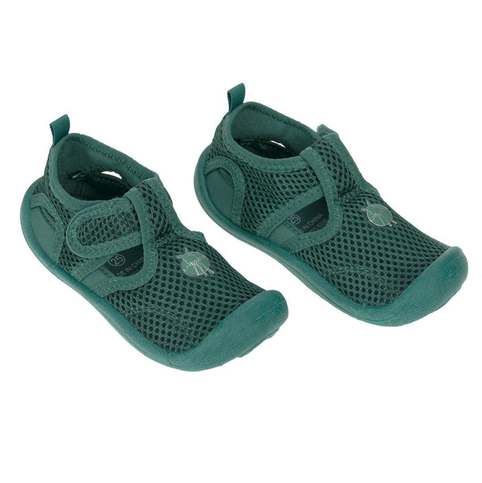 Lässig Kinder-Badeschuhe Grün Größe 20 mit Klettverschluss und flexibler TPR-Sohle