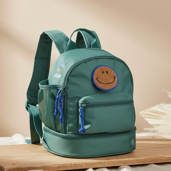 Lässig Little Gang Kindergartenrucksack Dunkelgrün mit 6,5 Liter Volumen