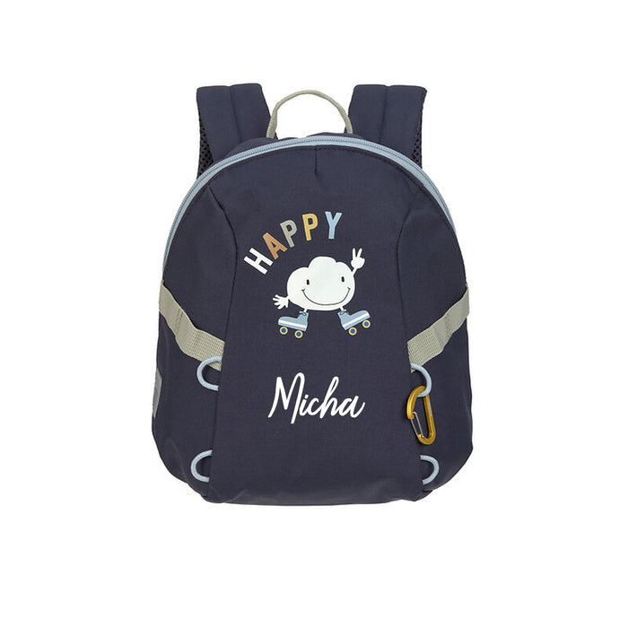Lässig Tiny Outdoor Kindergartenrucksack Wolken Dunkelblau mit 3,5 Liter Volumen