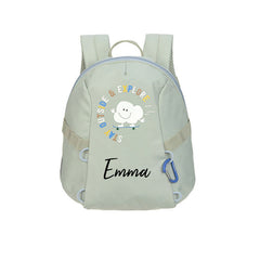 Lässig Tiny Outdoor Kindergartenrucksack Wolken Khaki mit 3,5 Liter Volumen