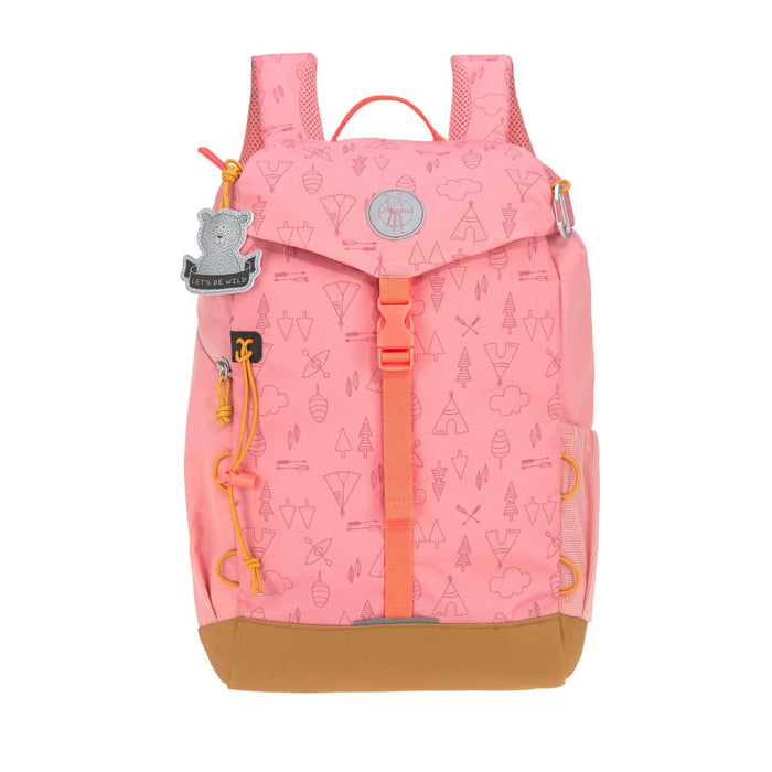 Lässig Outdoor Adventure Kinder-Rucksack Rose mit 14 Liter Volumen