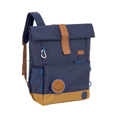 Lässig Little Gang Rolltop-Kinderrucksack Dunkelblau mit 12 bis 15 Liter Volumen