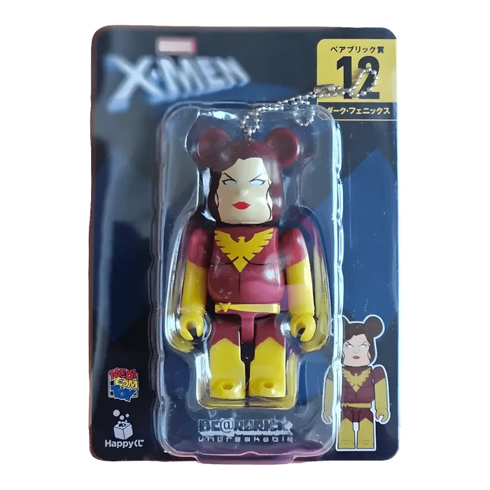 Marvel X-Men MedicomToy Bearbrick Mini Keychain #12 Dark Phoenix