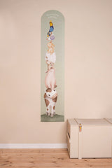 Little Dutch Little Farm Wachstumsmesslatte als Wandaufkleber – mehrfarbiger Sticker mit Bauernhofmotiven fürs Kinderzimmer