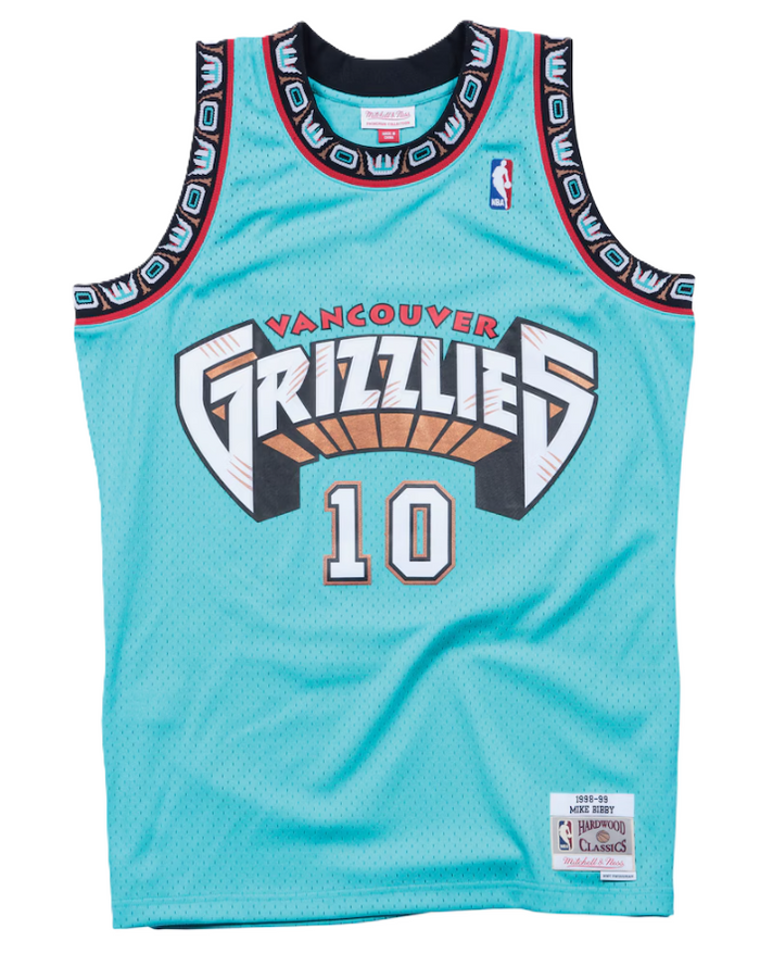 Mitchell & Ness Vancouver Grizzlies Mike Bibby Road Swingman Jersey '98-'99