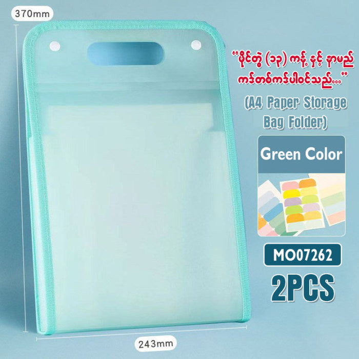 MO07262 A4 Paper Storage Bag Folder