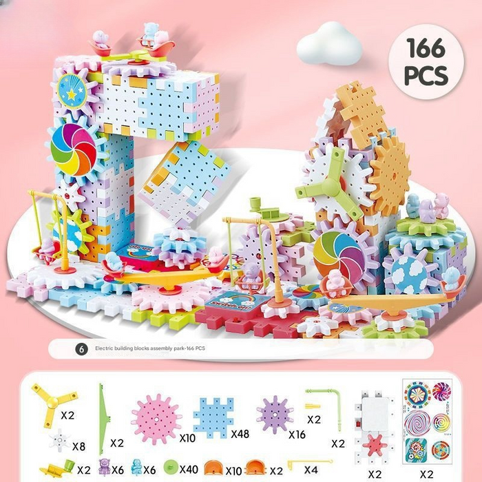 MT07408 Electric Gear Rotating Building Blocks