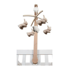 Little Dutch Musik-Mobile Baby Bunny – personalisierbares Babybett-Mobile mit weichen Hasenfiguren und sanftem Wiegenlied als Geschenk zur Geburt