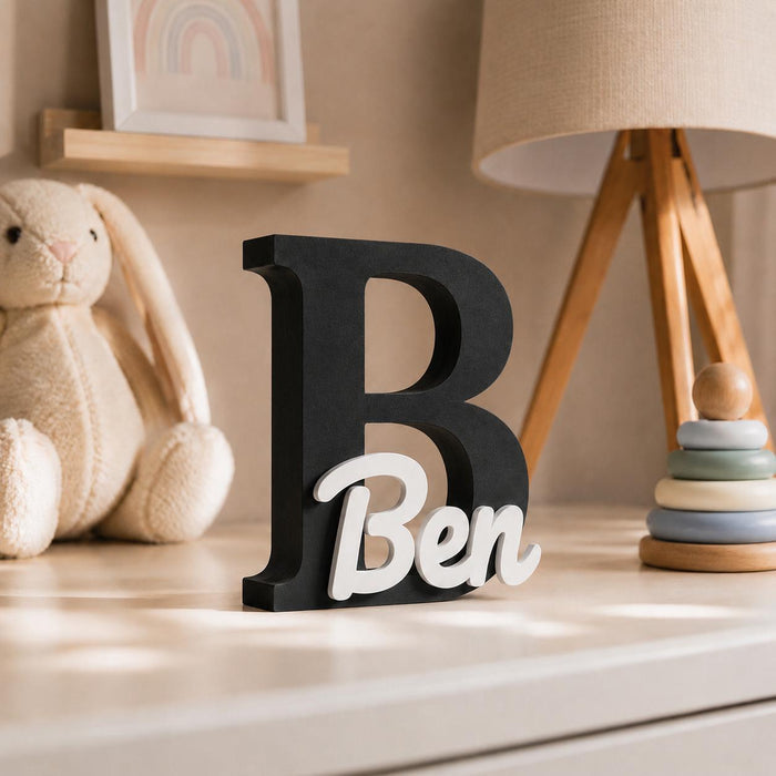 Personalisiertes 3D-Namensschild fürs Kinderzimmer – 15 oder 20 cm