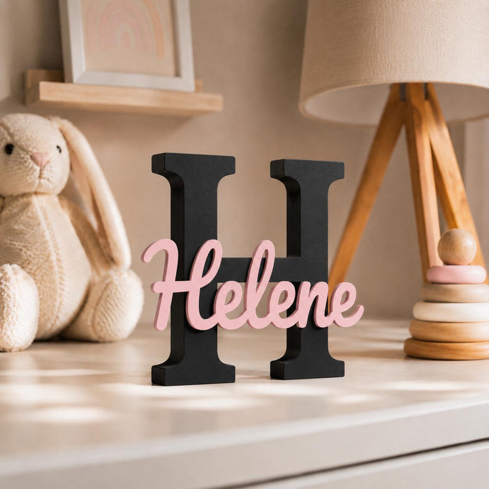 Personalisiertes 3D-Namensschild fürs Kinderzimmer – 15 oder 20 cm
