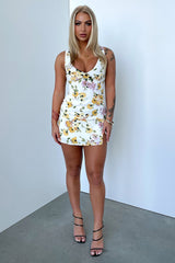 Pria Dress - White Floral