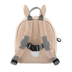 Trixie Rucksack klein Frau Hase – rosa Tierrucksack für Kinder ab 2 Jahren mit Hasenmotiv und verstellbaren Trägern