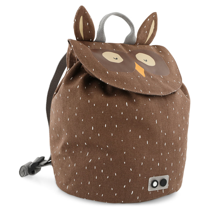 Trixie Kinder-Rucksack Mini Herr Eule – kompakter Tierrucksack für Schwimmbad, Sport, Spielcamp und Kindergarten
