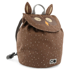 Trixie Kinder-Rucksack Mini Herr Eule – kompakter Tierrucksack für Schwimmbad, Sport, Spielcamp und Kindergarten