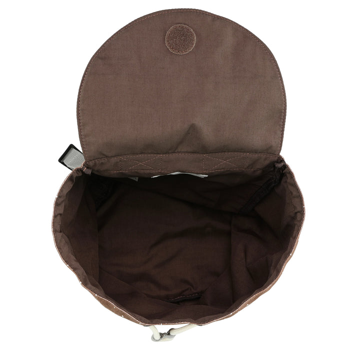 Trixie Rucksack Mini Herr Eule – leichter Kinder-Rucksack mit Eulenmotiv und Kordelverschluss für kleine Abenteuer