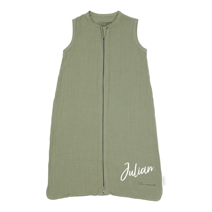 Schlafsack Sommer Musselin 70 cm - Pure Olive | Little Dutch