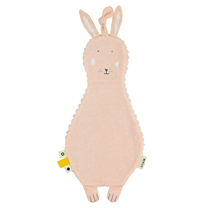 Rosa Trixie Schnuffeltuch Frau Hase – flaches Kuscheltier und Schmusetuch für Babys zum Greifen, Kuscheln und Einschlafen