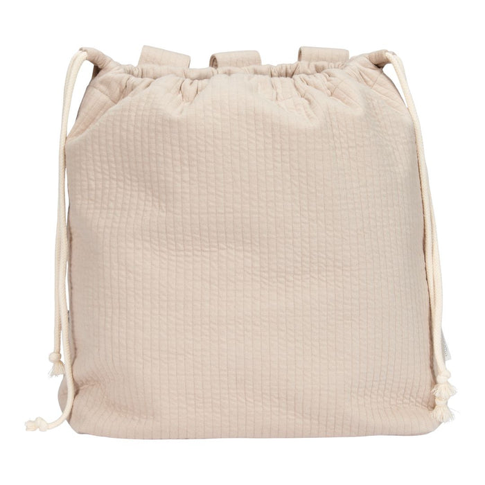 Spielzeugbeutel Pure Beige von Little Dutch – praktische Aufbewahrung für Spielzeug und Kuscheltiere im Baby- und Kinderzimmer