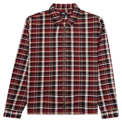 Stussy Classic Zip Up Plaid L/S Shirt Red