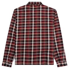 Stussy Classic Zip Up Plaid L/S Shirt Red