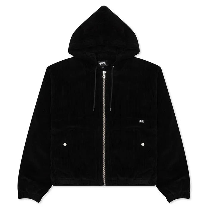 Stussy Cord Work Jacket Black (WORN)