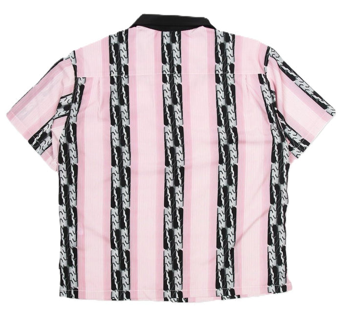 Stussy Deco Striped S/S Shirt Pink