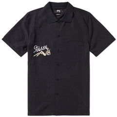 Stussy Garage Knit Collar Shirt Black