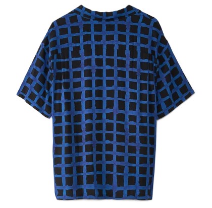 Stussy NOMA Hand Drawn Grid Shirt Black/Blue