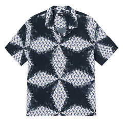 Stussy NOMA Shaded Diamond Shirt Black/White (WORN)