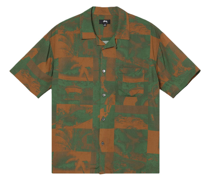 Stussy Photo Film Shirt Green (WORN)