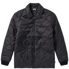 Stussy Quilted Work Jacket Black (WORN)