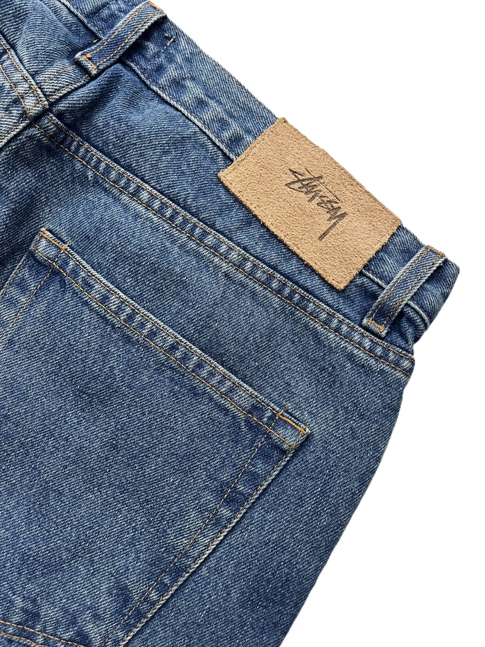 Stussy Slim Ol' Jeans Denim Pant Washed Blue (WORN)