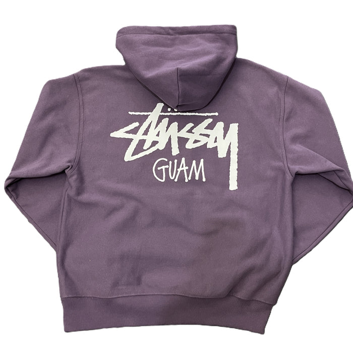Stussy Stock Guam Hoodie Purple (WORN)