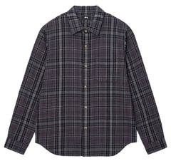 Stussy Stones Plaid L/S Shirt Black